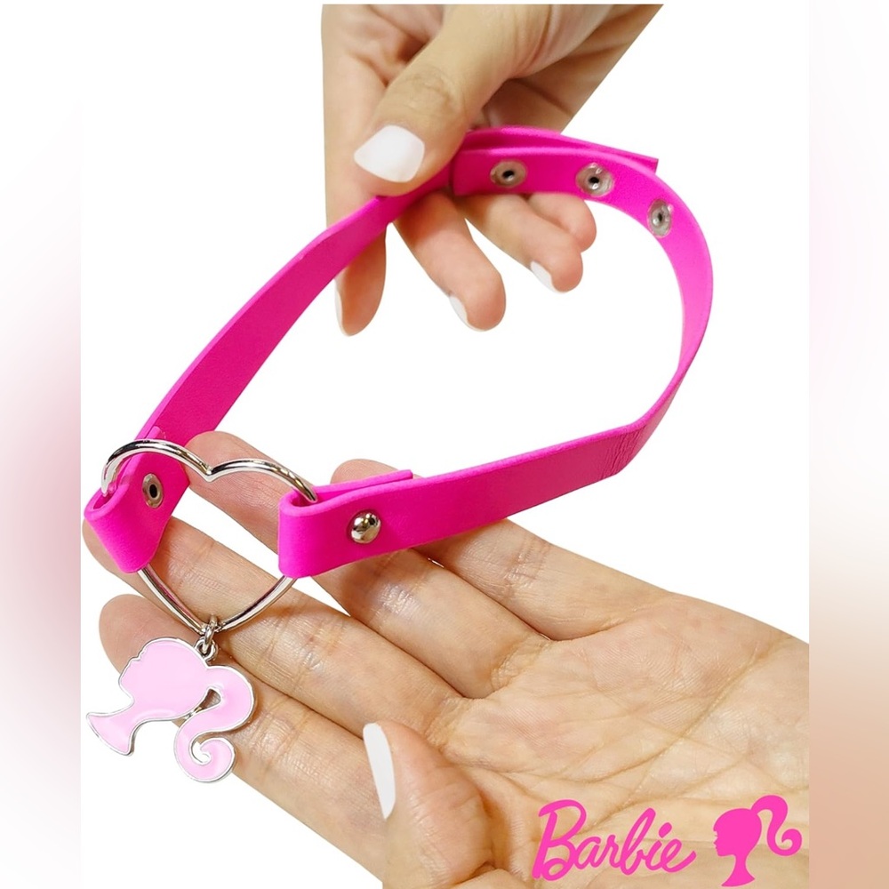 Pink Barbie Charm Buckle Choker - Picture 5 of 6